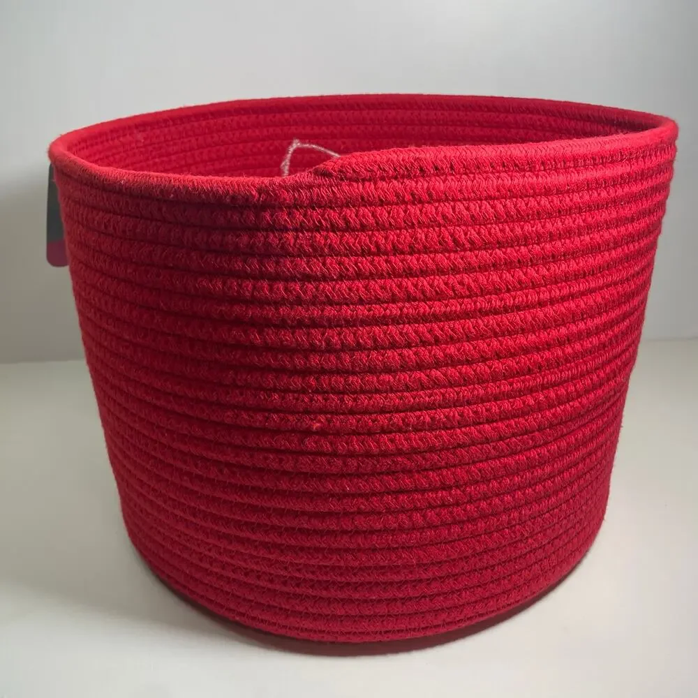 NWT Sanrio Hello Kitty Red Rope Storage Bin Basket